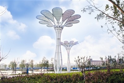 津南區(qū)又添一座新花園 葛沽曲苑花溪公園開園