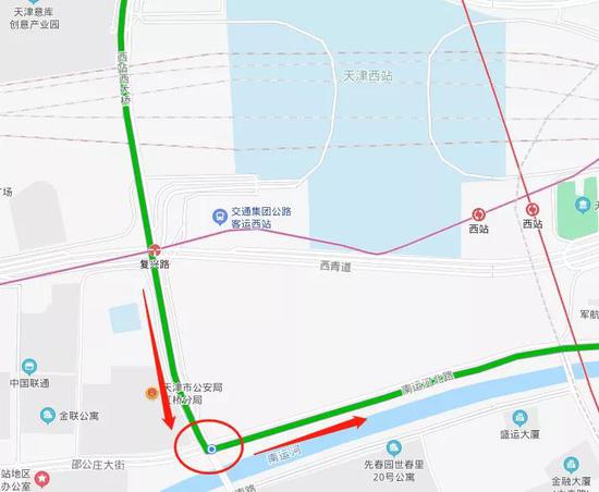 提示！天津西站附近道路調(diào)整 別拐錯(cuò)彎