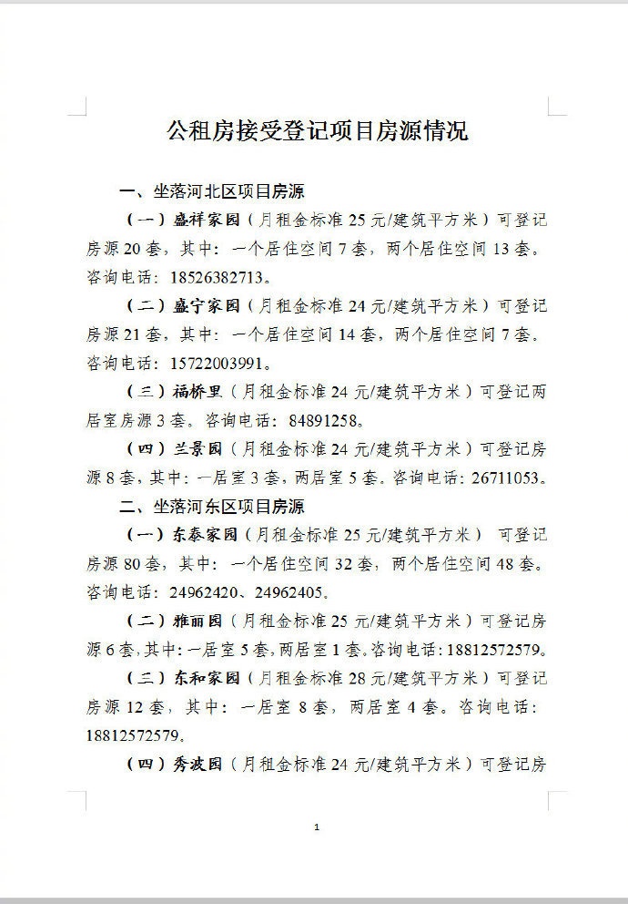 1676套公租房今起登記 津這7個區(qū)符合條件的家庭抓緊