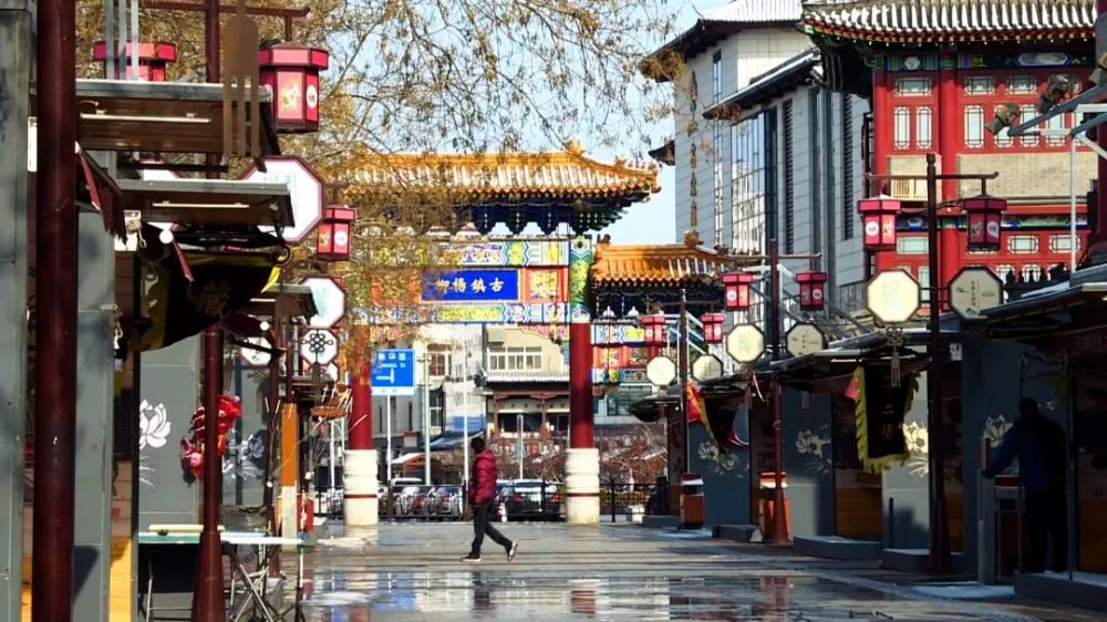 初雪降臨，千年古鎮(zhèn)天津楊柳青雪景美如畫