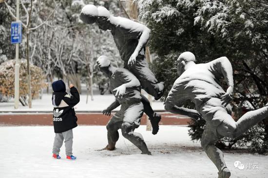 天津雪景圖新鮮到貨！路面情況如何?高速、機場受影響嗎?