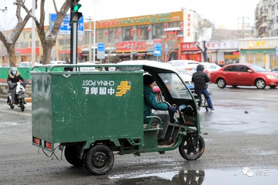 天津雪景圖新鮮到貨！路面情況如何?高速、機場受影響嗎?