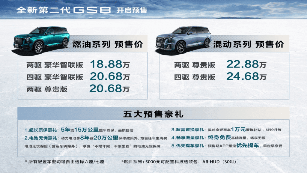 廣汽傳祺發(fā)布全新第二代GS8高端SUV